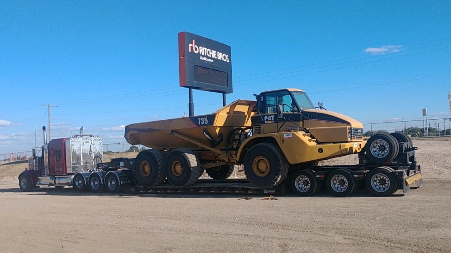 Caterpillar CAT 735 Articulated Dump Truck from Ritchie Bros